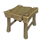 Square Wooden Stool